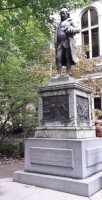 Het standbeeld van Benjamin Franklin